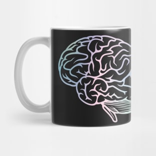 Beautiful Brain Holographic Pastel Neuroscience Mug